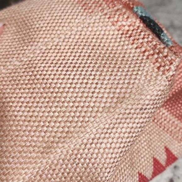 Southwestern Soft Burlap Fringe Stylish Tan & Brown Hobo Bag - Picture 11 of 11